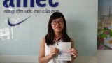 Bạn Nguyễn Thu Kiều - 1 trong những học sinh AMEC đã đạt Visa trong tháng 7/2014