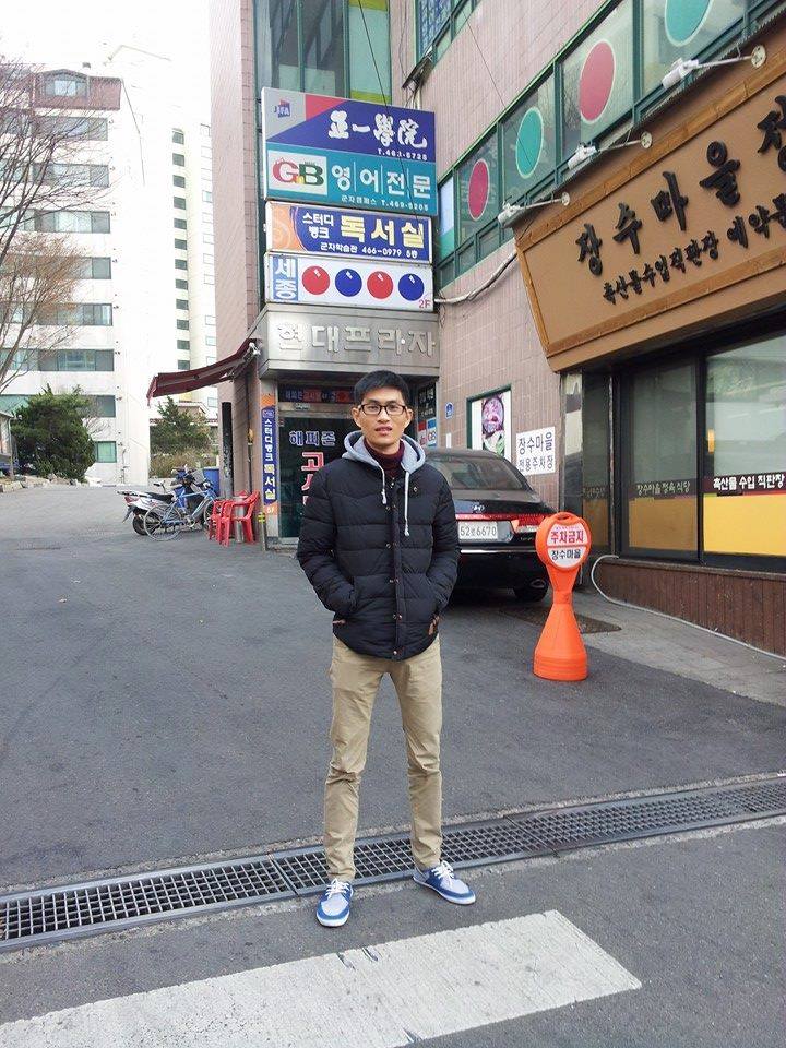 Bạn Tuấn Anh – một trong những học sinh của Amec đang theo học trường Đại Học Sejong (Seoul). 