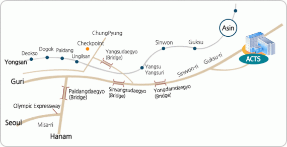 Bản đồ đường vào Trường Đại học Nghiên cứu Thần học và Truyền giáo Asia (ACTS)