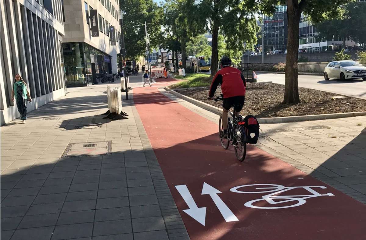 Làn đường dành riêng cho xe đạp ở Đức